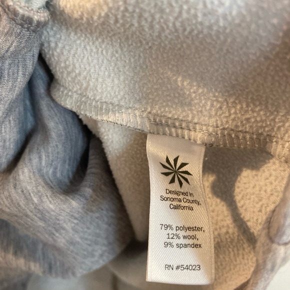 Athleta Gray City Limits Moto Jacket Size Small Asymmetrical Zip - Picture 4 of 5